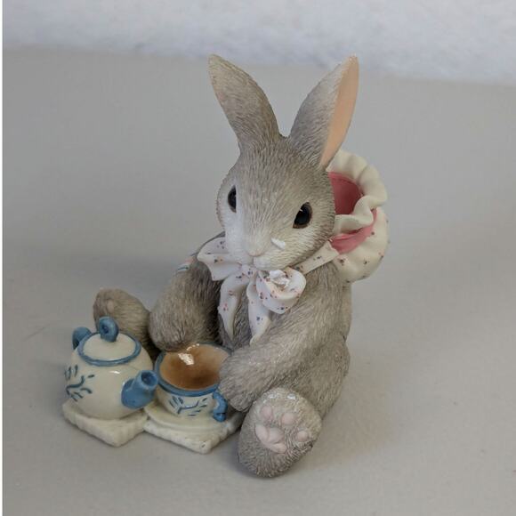 My Blushing Bunnies Blessings Pour Out with Friends Enesco Figurine Easter - Picture 1 of 6